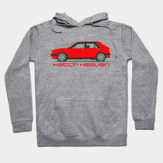 Hatch Heaven-Lancia Delta Integrale Turbo Hoodie by GalfiZsolt